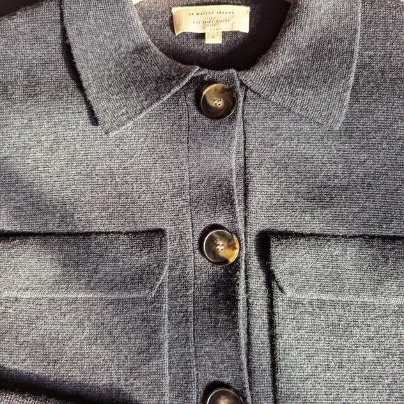 Sézane Betty Cardigan | Charcoal Grey | S - Picture 8 of 15